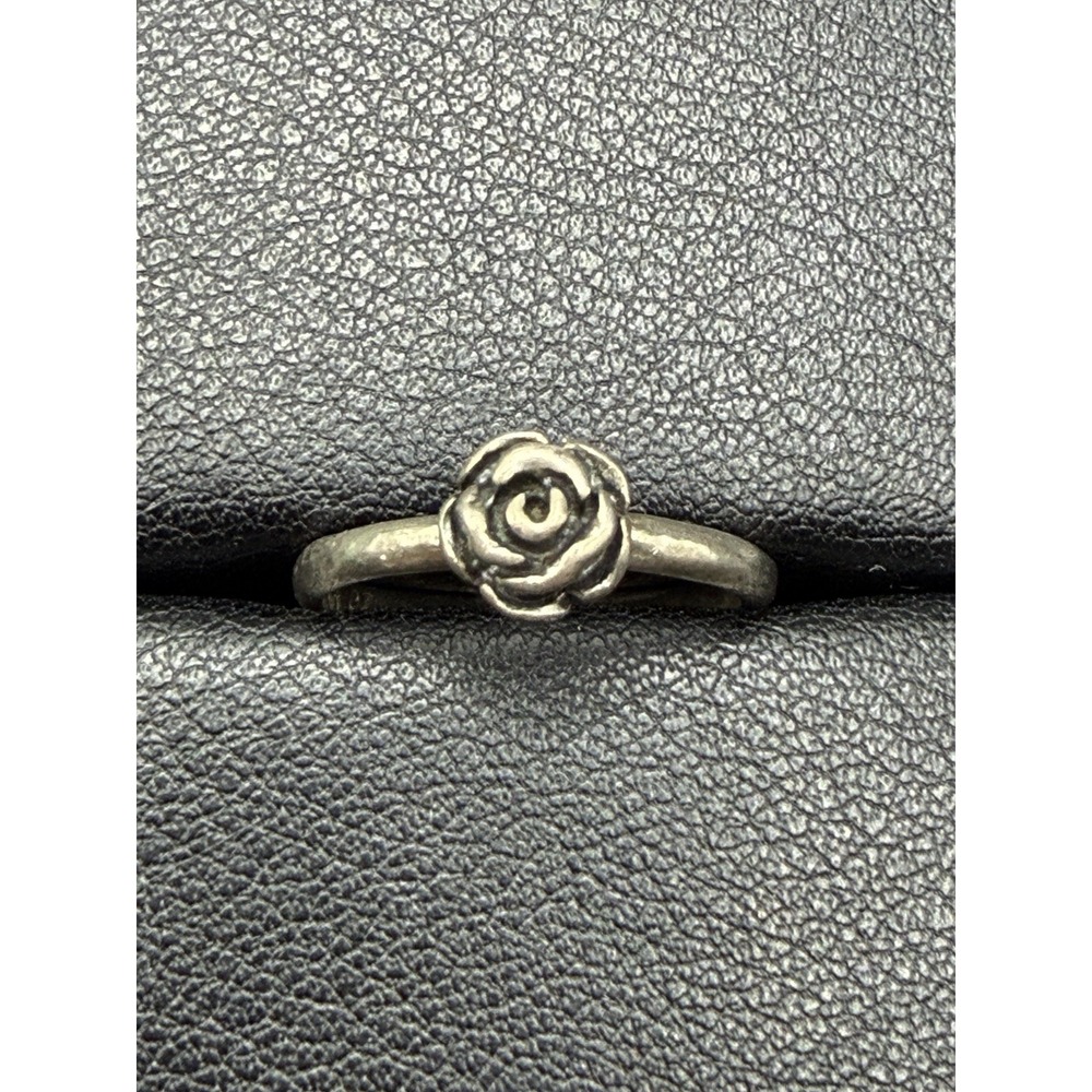 Vintage Paz Sterling Silver Dainty Rose Ring Israel Size 6 J30